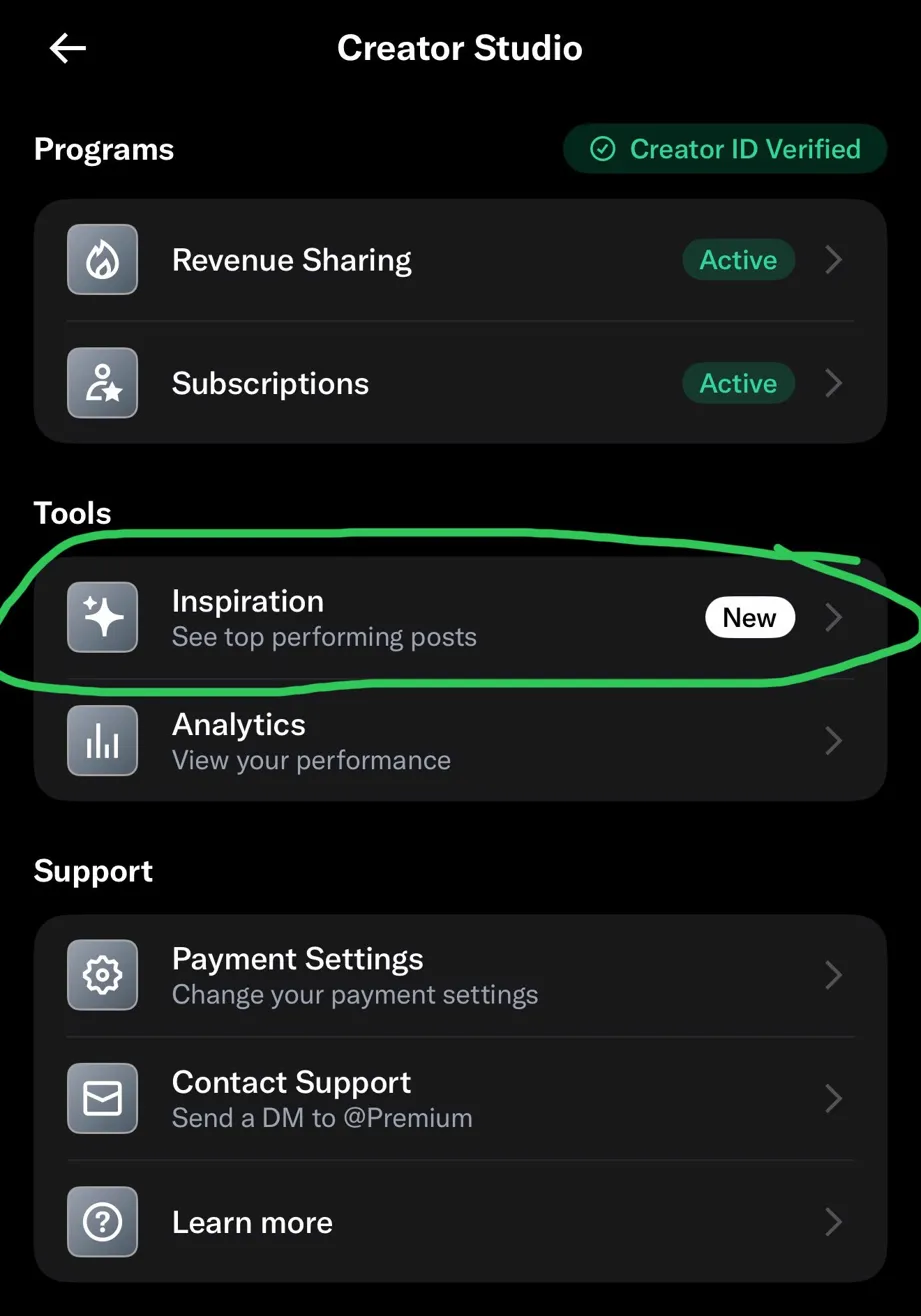 Inspiration in Sidebar for Content Monetization and Analytics